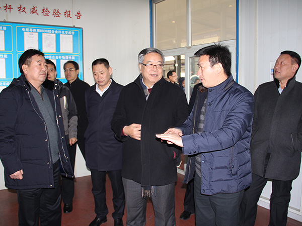2018年1月11日，，，，，，，，邢台市人大常委会副主任周世伟带领省、市人大代表集中视察第五组到乐玩国际线缆集团进行视察