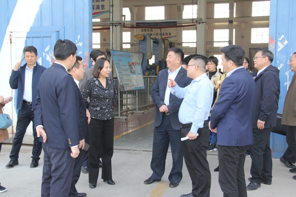 2019年3月26日，，，，，，，，河北省市场监督管理局党组书记丁锦霞莅临乐玩国际线缆集团考察调研，，，，，，，，指导工作